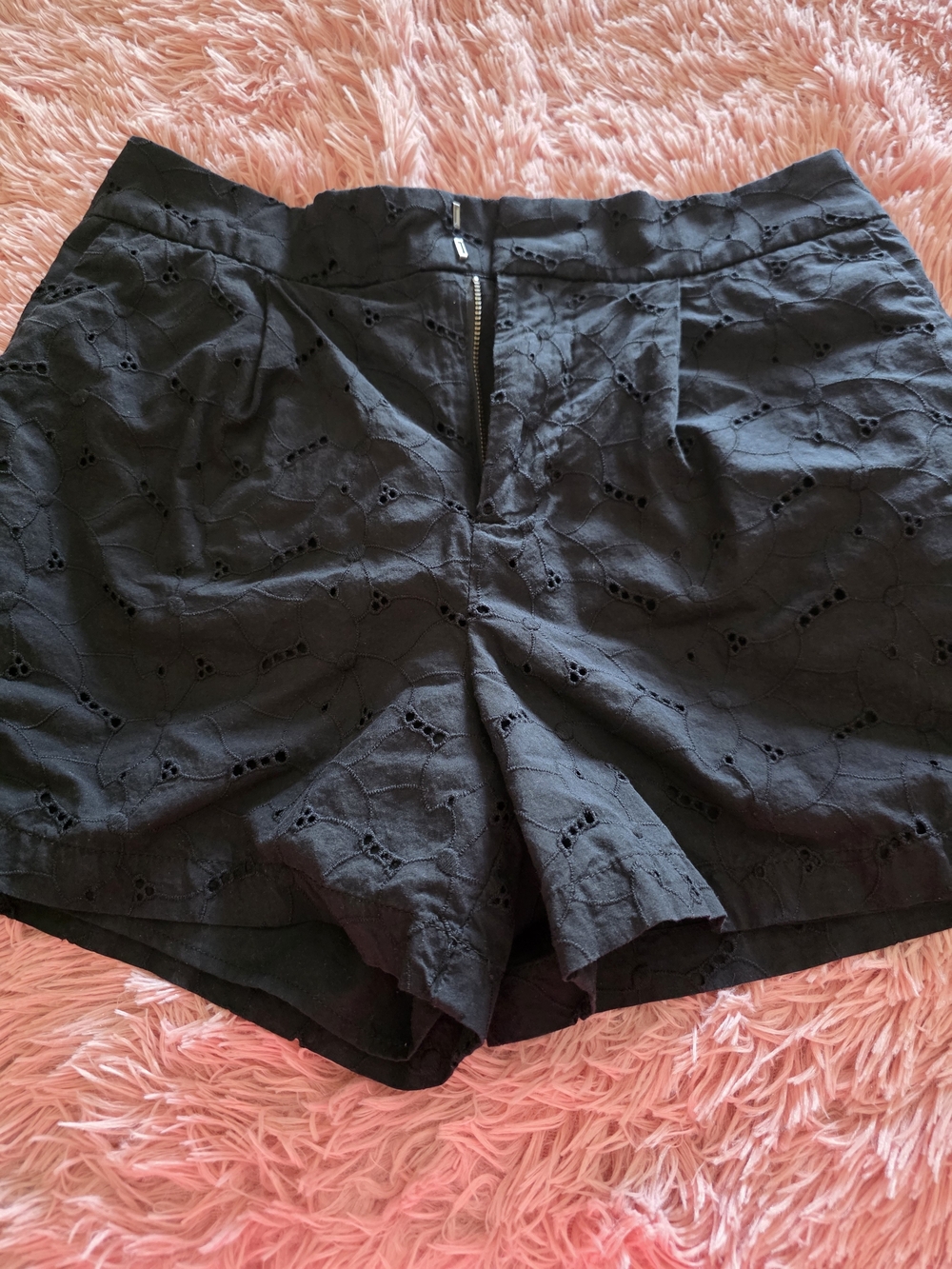 a new day Black High-Waist Eyelet Shorts - Picture 4 of 5